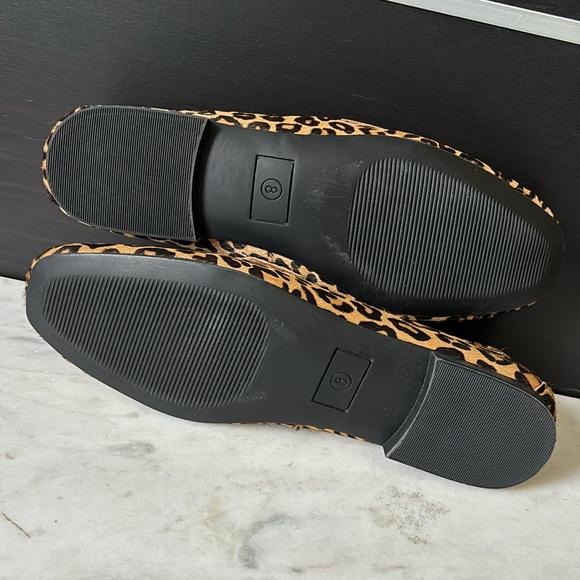 American Rag Cammie Calf Hair Penny Loafers Leopard Print - Picture 10 of 14